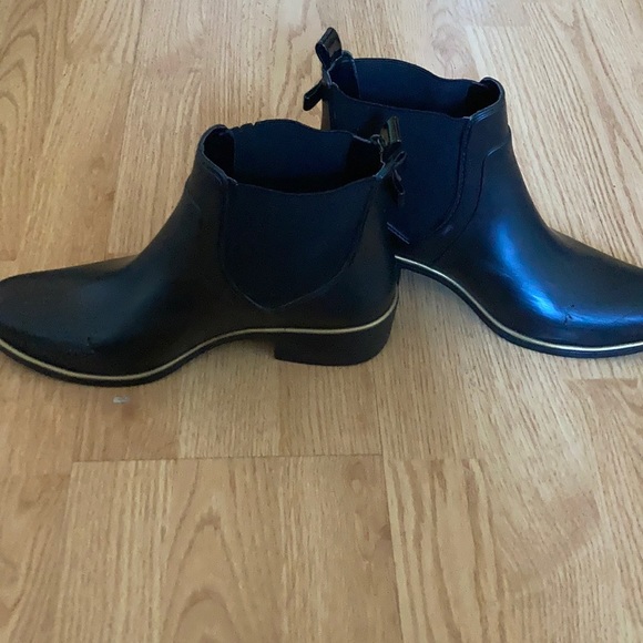 Black Kate Spade Rain Boots like new - Picture 3 of 6